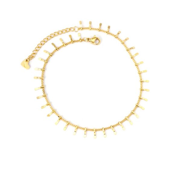 LUXUSTEEL Edelstahl Fußkettchen Armbänder Für Frauen Quaste Seestern Charm Gold Farbe Link Kette Auf Bein Mode Fuß Schmuck