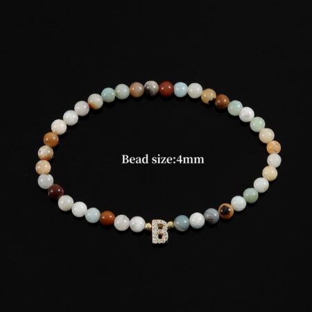 Neue Mode pave cz A-Z Anfangs buchstaben Charme Frauen Armband einfache 4mm Imitation Perle Perlen Armband für Frauen Schmuck Geschenk