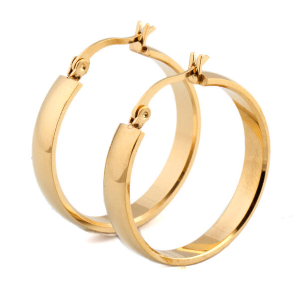 ZORCVENS Marke Ohrringe Für Frauen Mode Schmuck Geschenk Großhandel Trendy 2 Farben Gold Farbe Edelstahl Hoop Ohrringe
